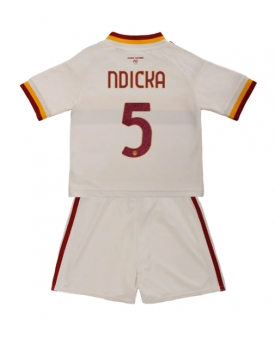 Billige Fotballdrakt AS Roma Evan Ndicka #5 Replika Bortedraktsett Barn 2026-27 Kortermet (med bukser)